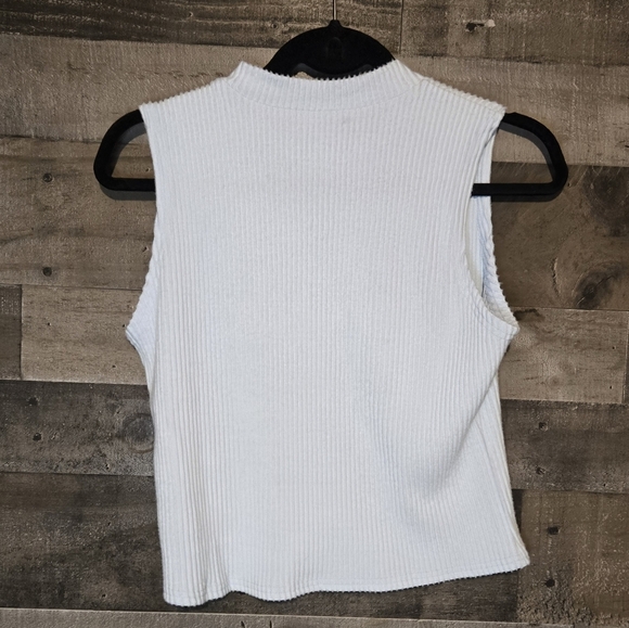 NWT francescas ribbed mock neck tank top - Picture 5 of 5
